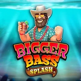 Bigger Bass Splash slot logo by Pragmatic Play at NeonVegas Casino